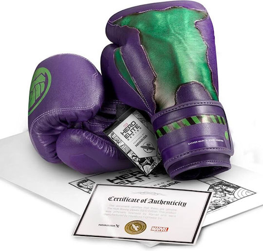 Hayabusa Hulk Mănuși de Box din Piele pentru Competiție Violet