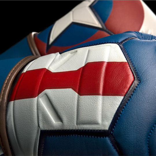 Hayabusa Captain America Γάντια Πυγμαχίας Δερμάτινα για Αγώνα Μπλε