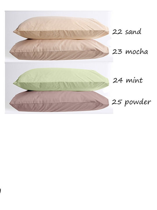 Sunshine Menta Set Față de Pernă cu plic de acoperire Roz 13 50x70cm.