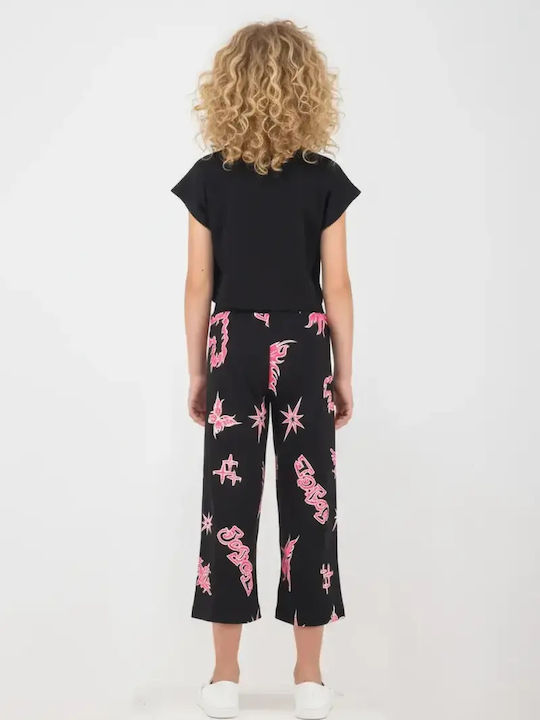 Joyce Kinderbekleidungsset mit Hosen Schwarz 2 Stück Joyce Kinderbekleidungsset mit Hosen Schwarz 2 Stück