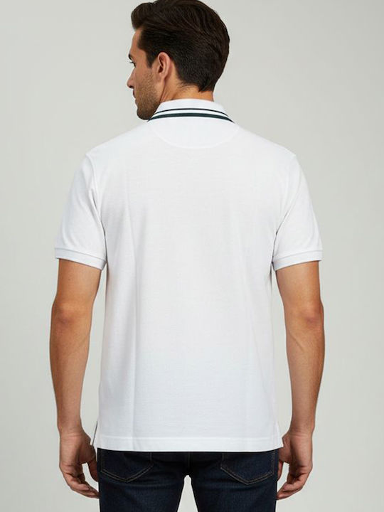 Polo Herrenbluse Kurzarm Optic Weiß