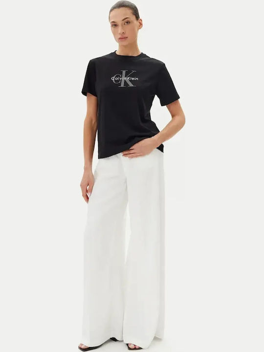 Calvin Klein Logo Tricou Damă Negru Calvin Klein Logo Tricou Damă Negru