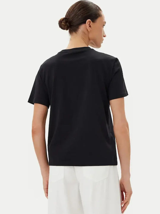 Calvin Klein Logo Damen T-Shirt Schwarz