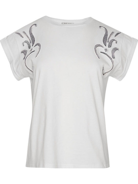 Women's Cotton Short Sleeve Blouse White
