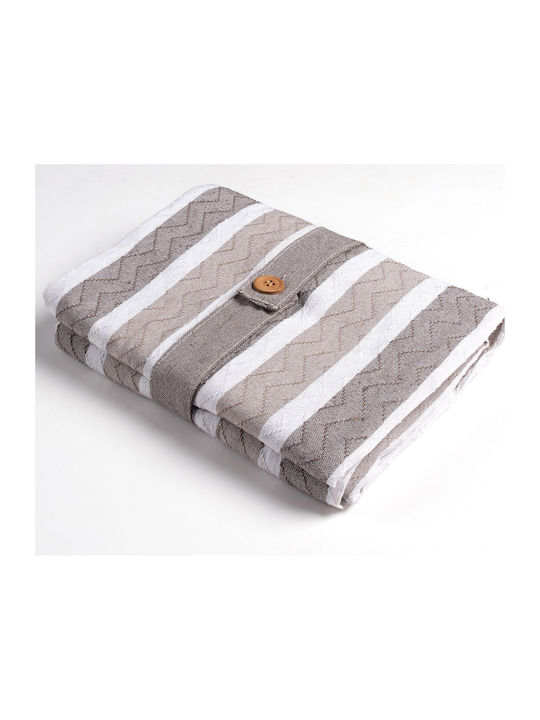 Silk Fashion Four-Seater Sofa Throw 180x320cm Beige