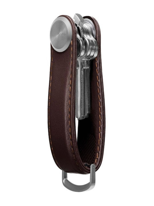 Orbitkey Leather Key Holder Pro Mahogany