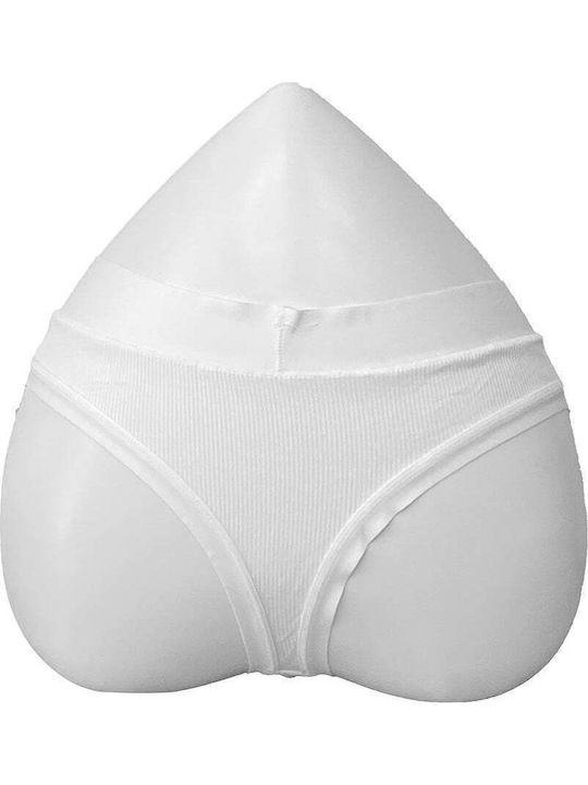 Damen-Slip Weiß 8381-Weiß-L