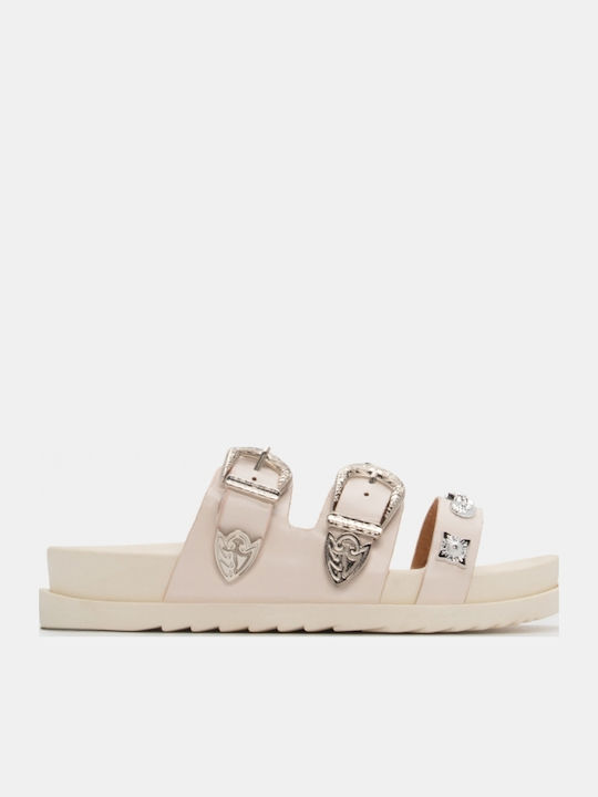 Flache Sandalen Für Damen Flatforms Beigen
