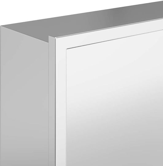 vidaXL Wall Mounted Bathroom Shelf Metallic 30x9.5x90cm Silver