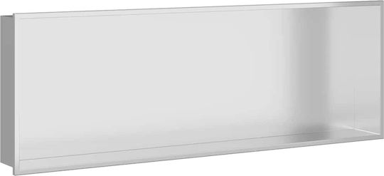 vidaXL Επιτοίχια Ραφιέρα Μπάνιου Μεταλλική 75x9.5x30cm Λευκή
