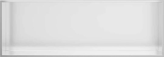vidaXL Wall Mounted Bathroom Shelf Metallic 30x9.5x20cm Silver