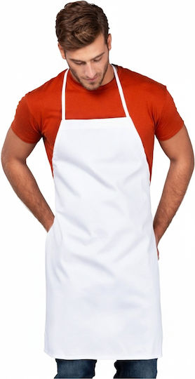 About Basics Apron Full Body 00401 White