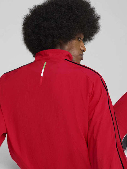 Herren Fleecejacke Rot