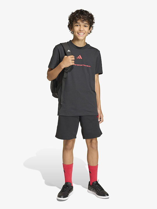 Kids Sport Shorts/Bermuda French Terry Black