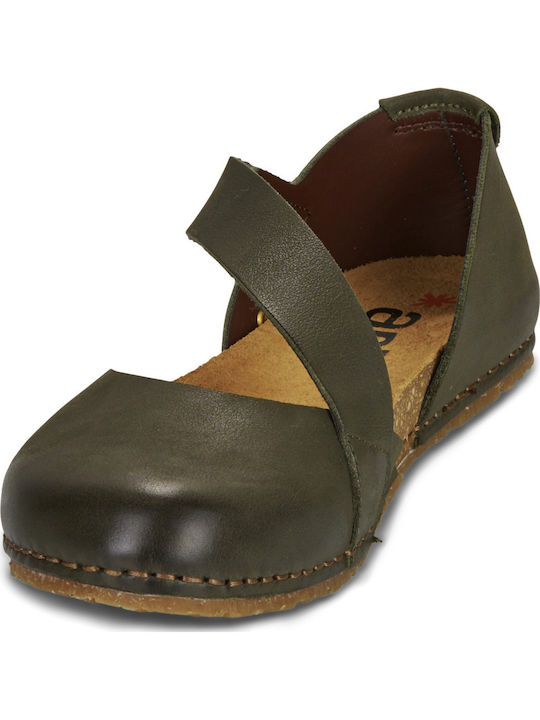 Damen Ballerinas Khaki