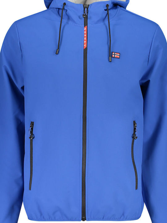 Winter Softshell Waterproof and Windproof Jacket Blue