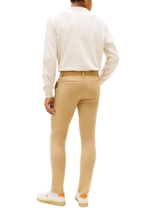 Tommy Hilfiger Chino Trousers in Slim Fit Beige