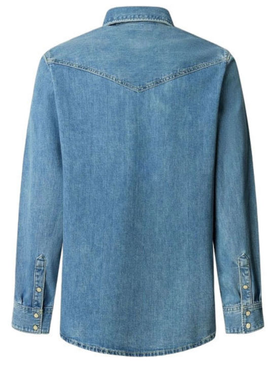 Brooks Long Sleeve Denim Shirt in Regular Fit