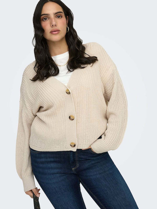 Long Women's Knitted Cardigan in Gray Color