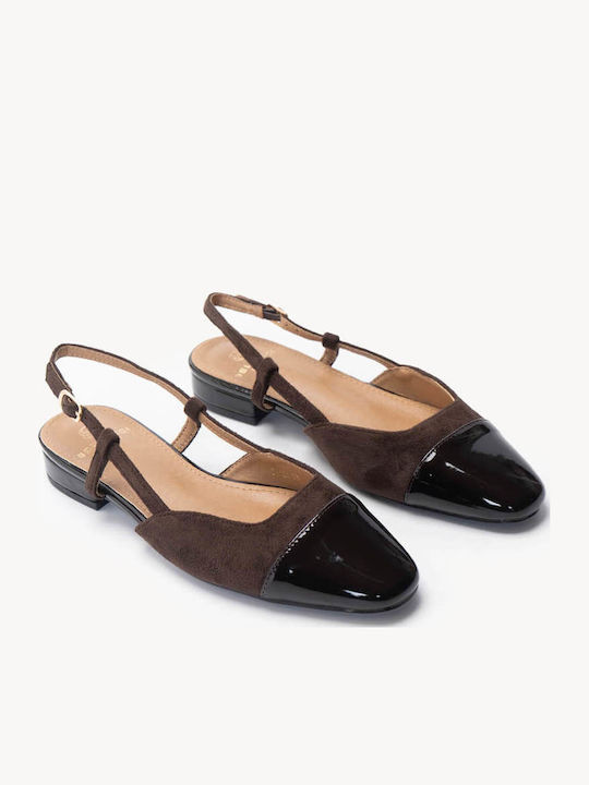 Ligglo Γυναικείες Μπαλαρίνες Slingback με Λουράκι σε Χρώμα