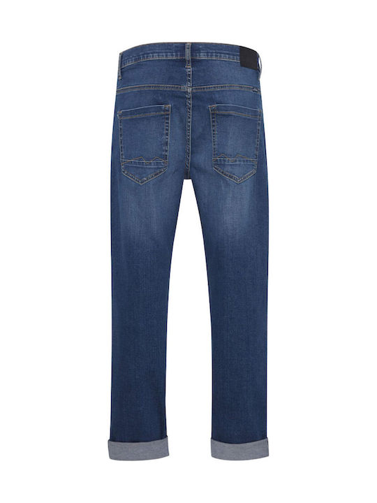 Men's Jeans Pants Relaxed Tapered Fit Blue