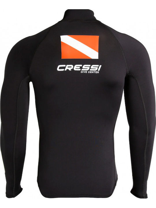 CressiSub Dive Center UPF 50+ Men Long Sleeve Sun Protection Shirt Black