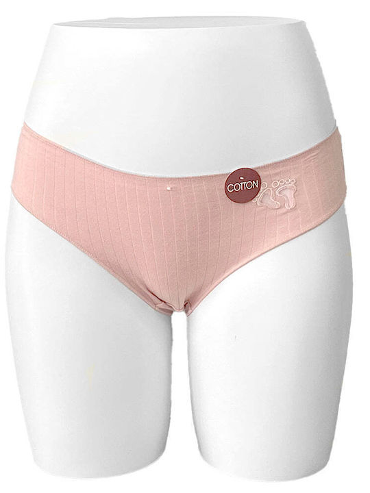 Baumwoll Damen-String Rosa 0787-Rosa-L