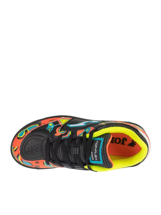 Top Flex Jr Kids Sports Shoes Running with Laces Black
