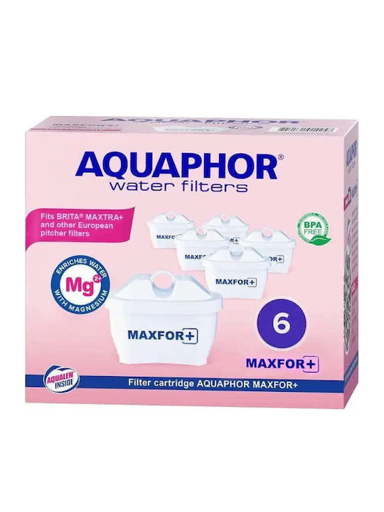 Aquaphor Резервна Част Воден Филтър за Джаджа MAXFOR+ Mg 6 Бройки