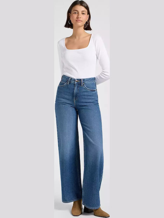 Stella High Waist Women's Jean Trousers Blue