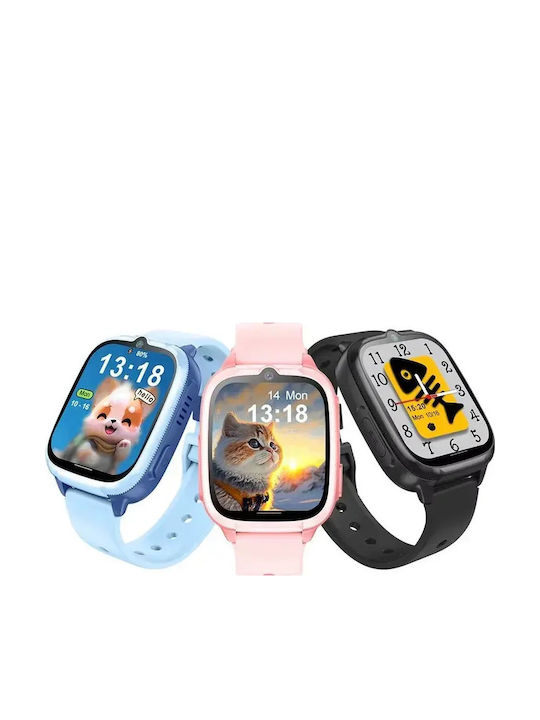 Nubki Kinder-Smartwatch 4G mit Kamera Schwarz