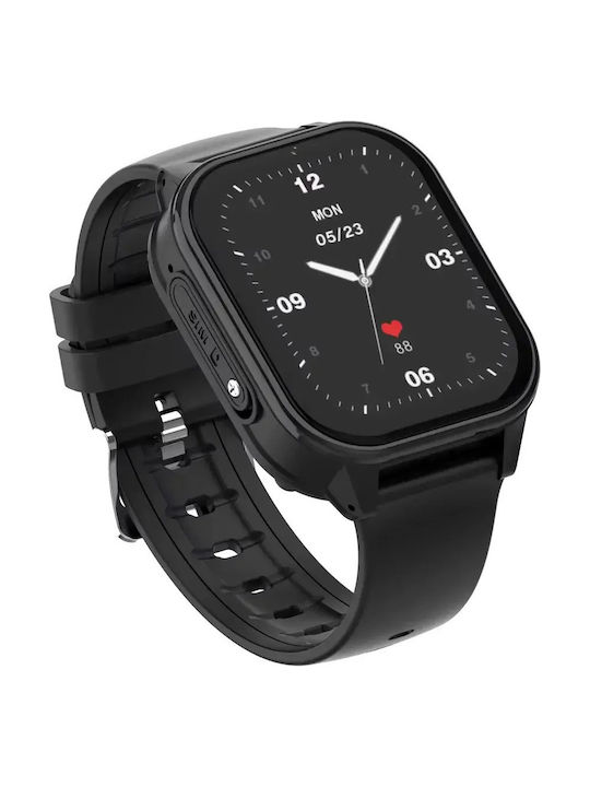 Nubki Детски Смарт Часовник 4G с GPS и Камера Черен