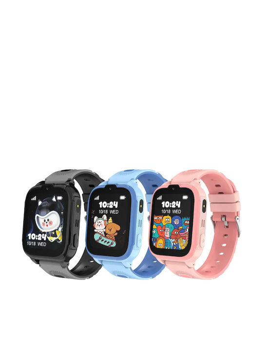Nubki Kinder-Smartwatch 4G Mit Kamera Schwarz