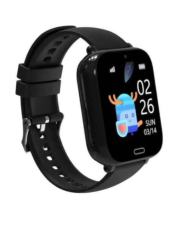 Nubki Smartwatch Pentru Copii 4G Cu Cameră Neagră
