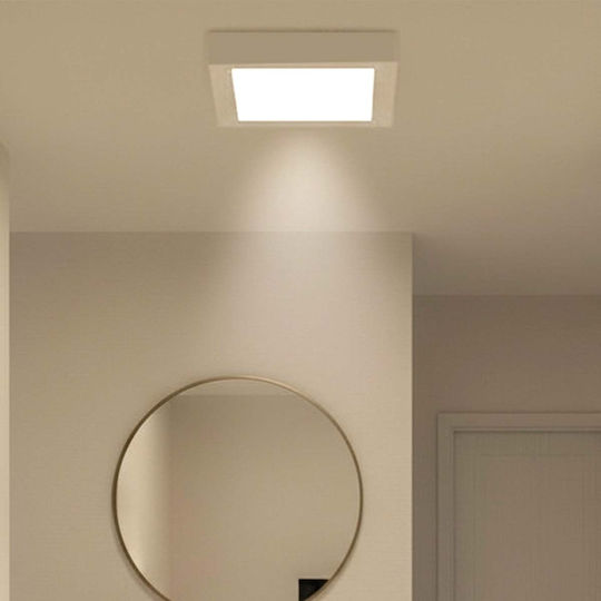 Avizar Quadratisches LED-Panel 25W 29,2x29,2cm Geringer Verbrauch Weiß