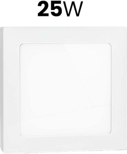Avizar Quadratisches LED-Panel 25W 29,2x29,2cm Geringer Verbrauch Weiß