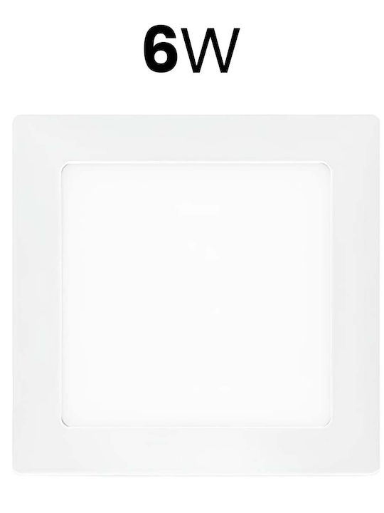 Avizar Panou LED Rotund 25W Încastrat Montaj Pe Tavan Design Modern Alb