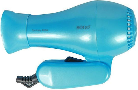 Sogo Сешоар За Пътуване Сгъваем 800 Вата Син 17x11x7 См Sec-ss-3615-b Sogo