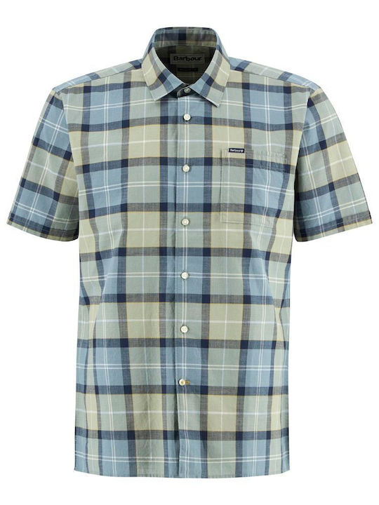 Short Sleeve Shirt in Regular Fit Checked Highland Loch Tartan