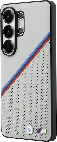 BMW Tricolor Umschlag Rückseite Kunststoff / Silikon Grau Galaxy S26 Ultra