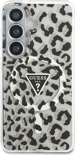 Guess Guess Iml Leopard Print Triangle Rückseite Kunststoff / Silikon Schwarze Handyhülle für Galaxy S26