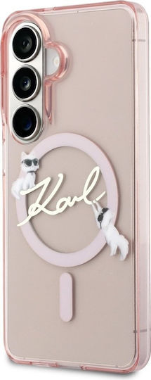 Karl Lagerfeld Rückseite Kunststoff / Silikon Rosa (Galaxy S26)