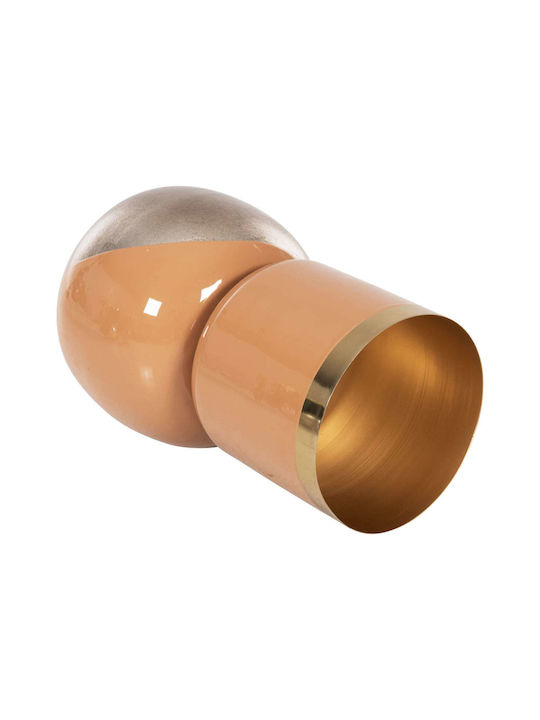 Freebox Decorative Vase Metallic Orange 21x21xHeight 37cm