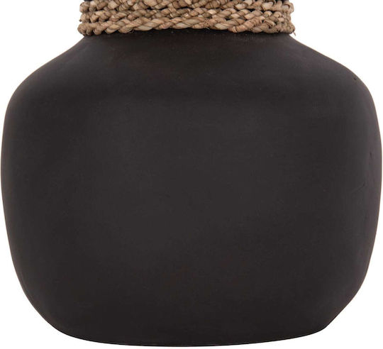 Freebox Decorative Vase Ceramic Black