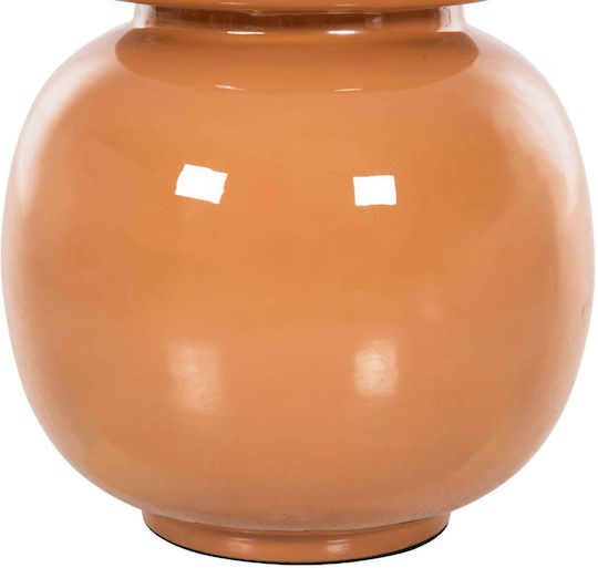 Freebox Decorative Vase Metallic Orange Size 21xHeight 37cm