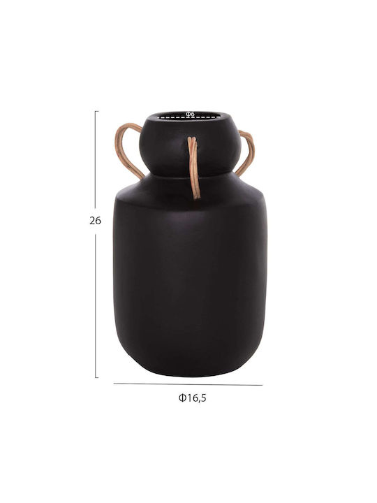 Freebox Decorative Vase Ceramic Black 16x16xYcm