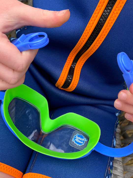 Splash About Splash Kids Swimming Goggles With Anti-Glare Green Lenses