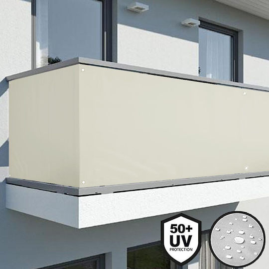 Bakaji Divider de Umbrire Bej cu Acoperire PVC 0.9x6m 450gr/m²