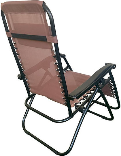 Outdoor Armchair Metallic Mirka Brown-Black Outdoor Armchair Metallic Mirka Brown-Black