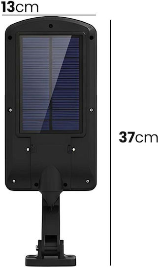 Avizar 10w Solar Led Outdoor Light Ipx4 Waterproof Motion Sensor Black